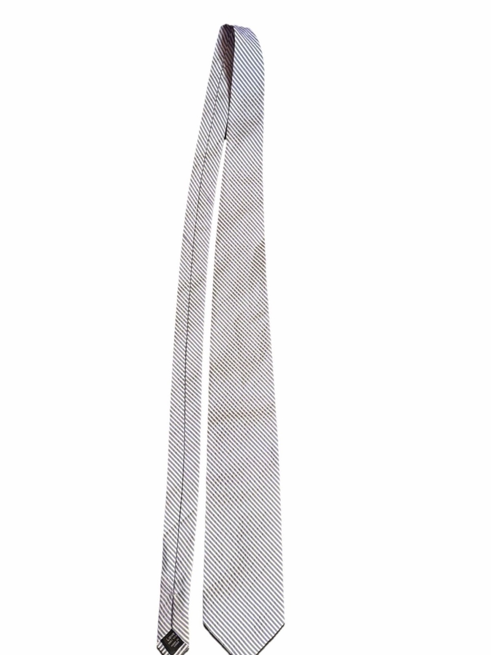 Jos A Bank Executive Collection 100%‎ Silk Tie BLUE Stripe Italy